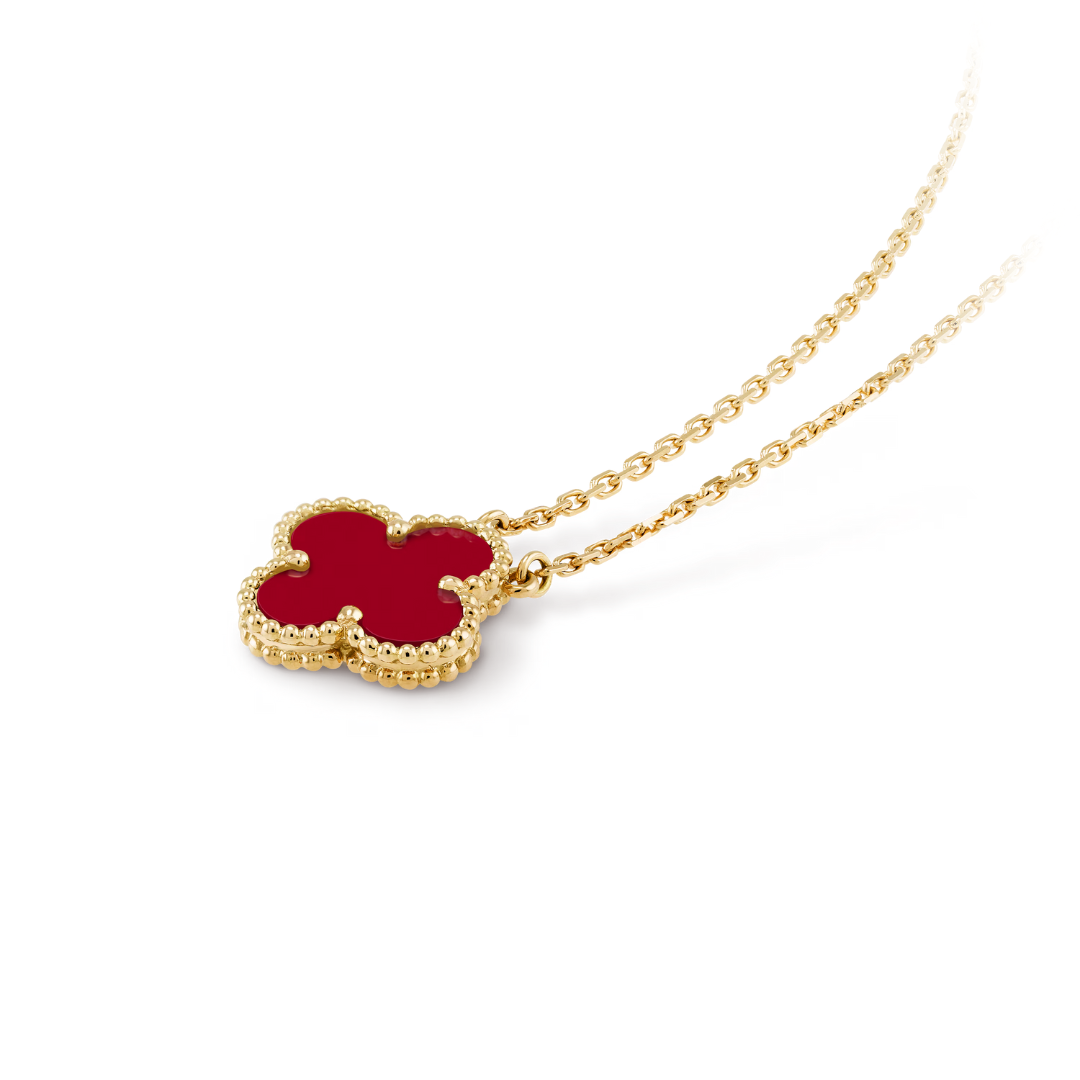 Charm Necklace | Gold/Red