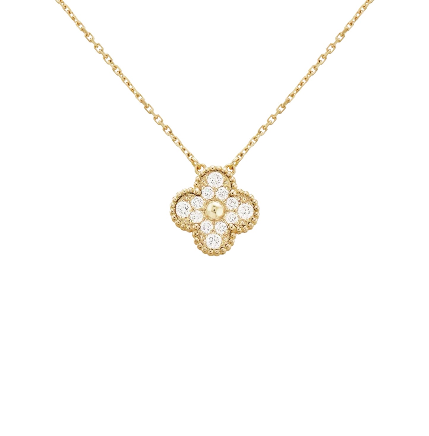 Charm Gem Necklace | Gold