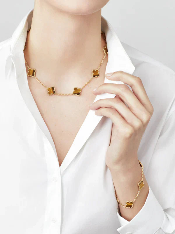 Collana Charm Luxe | Oro/Tigre