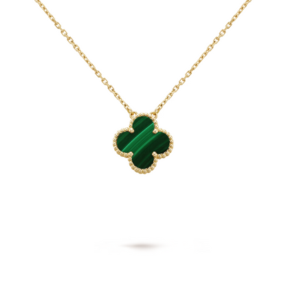 Charm Necklace | Gold/Green