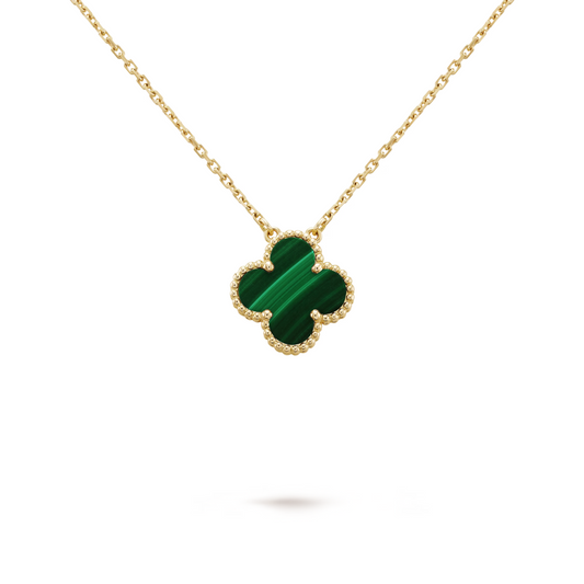 Charm Necklace | Gold/Green