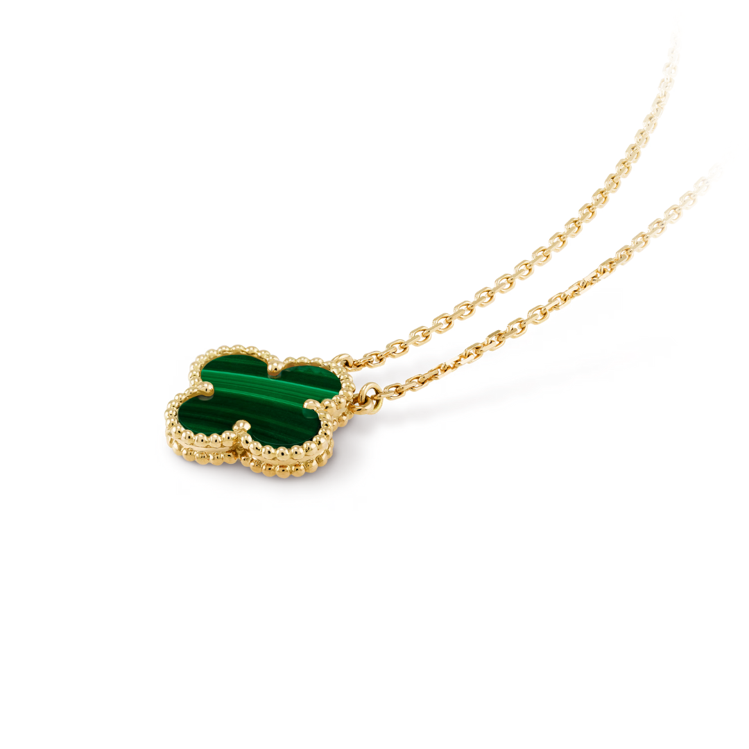 Charm Necklace | Gold/Green