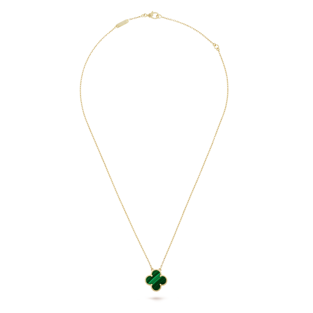 Charm Necklace | Gold/Green