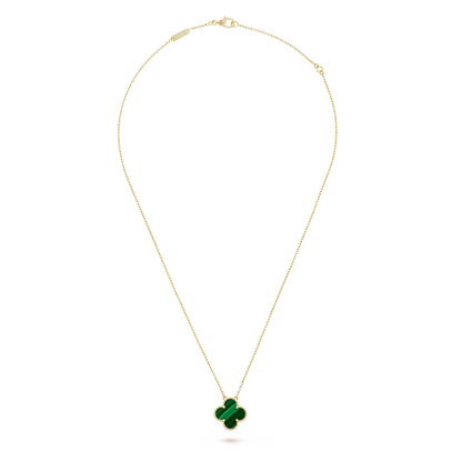 Collana con ciondolo | Oro/Verde