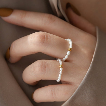 Aurora Pearl Band Ring