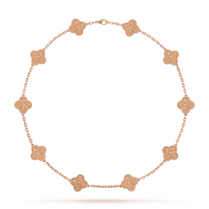 Collana Charm Luxe Gem | Oro rosa