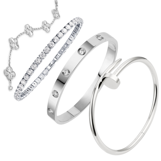 Charm Stackable Set | Silver