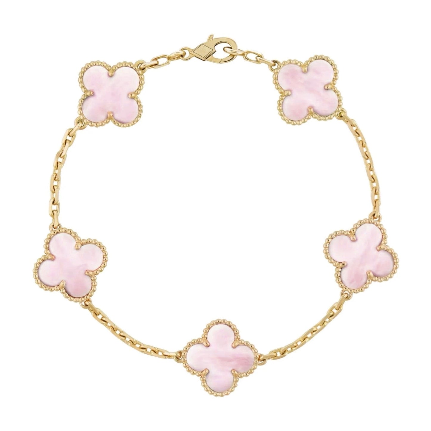 Bracciale con ciondoli | Oro/Rosa