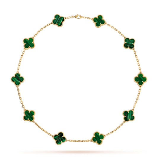 Collana Charm Luxe | Oro/Verde