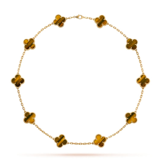 Charm Luxe Necklace | Gold/Tiger