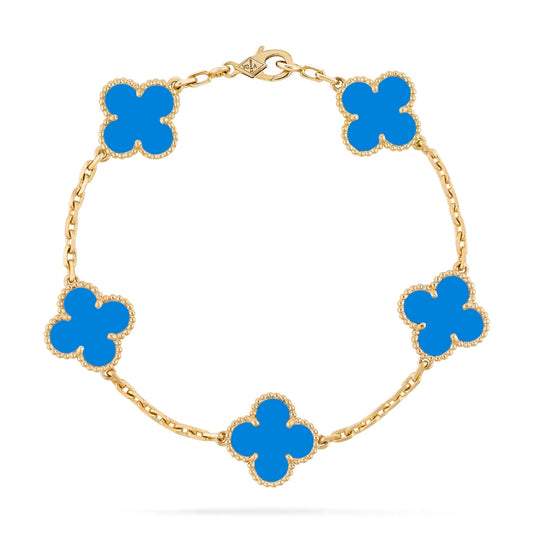 Charm Bracelet | Gold/Blue