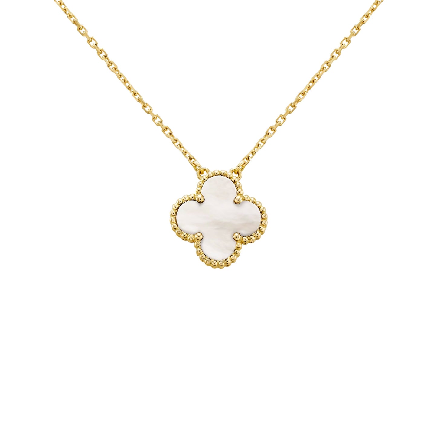 Charm Necklace | Gold/White