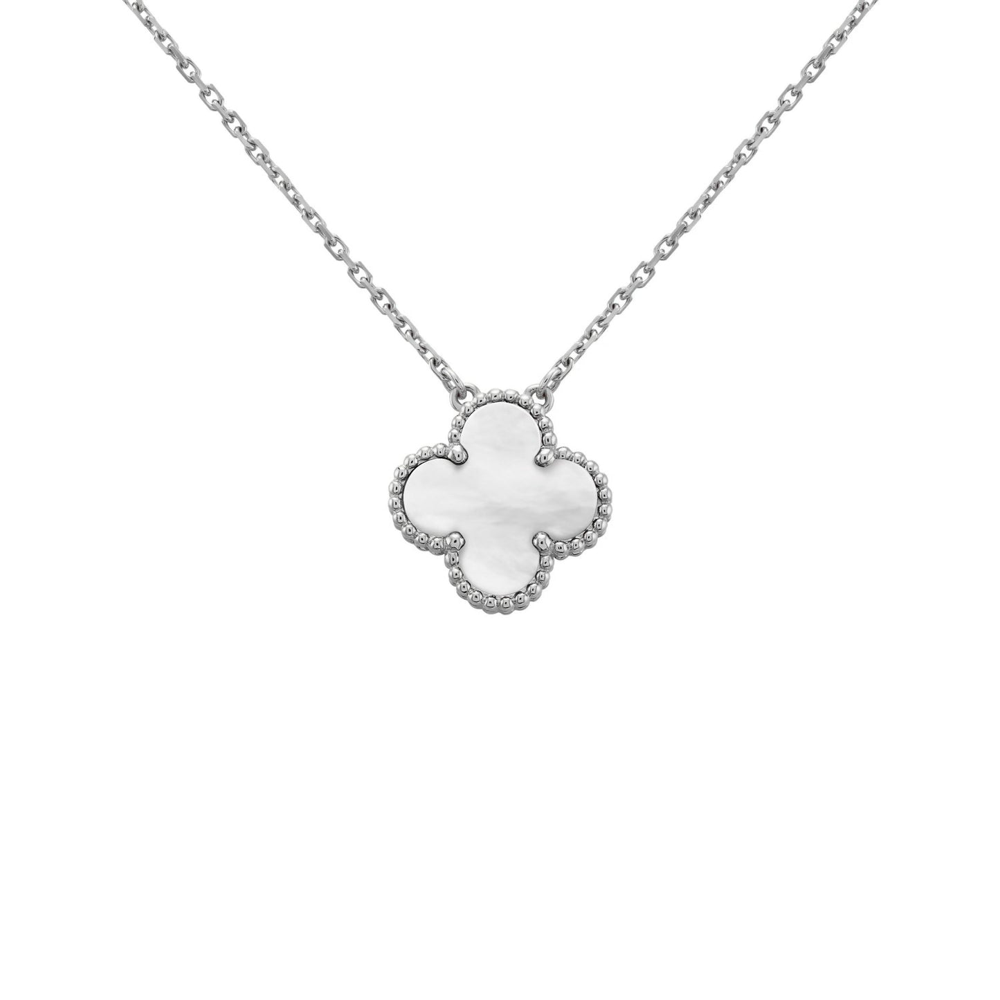 Charm Necklace | Silver/White