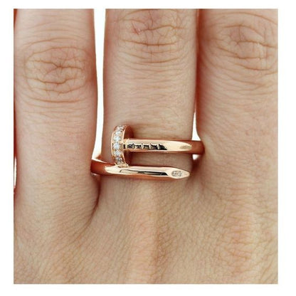 Spike Gem Ring | Rose Gold