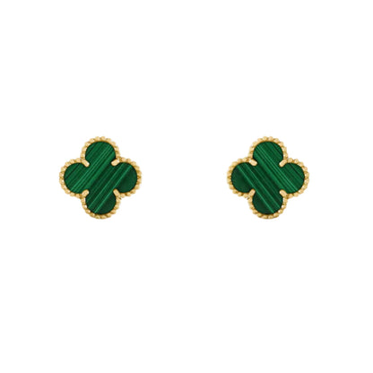 Charm Earring | Gold/Green