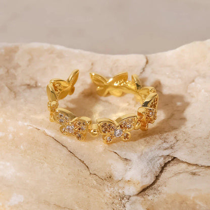 Anello in oro a farfalla Colleen