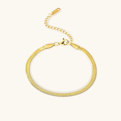 Bracciale Ellaine in oro a spina di pesce