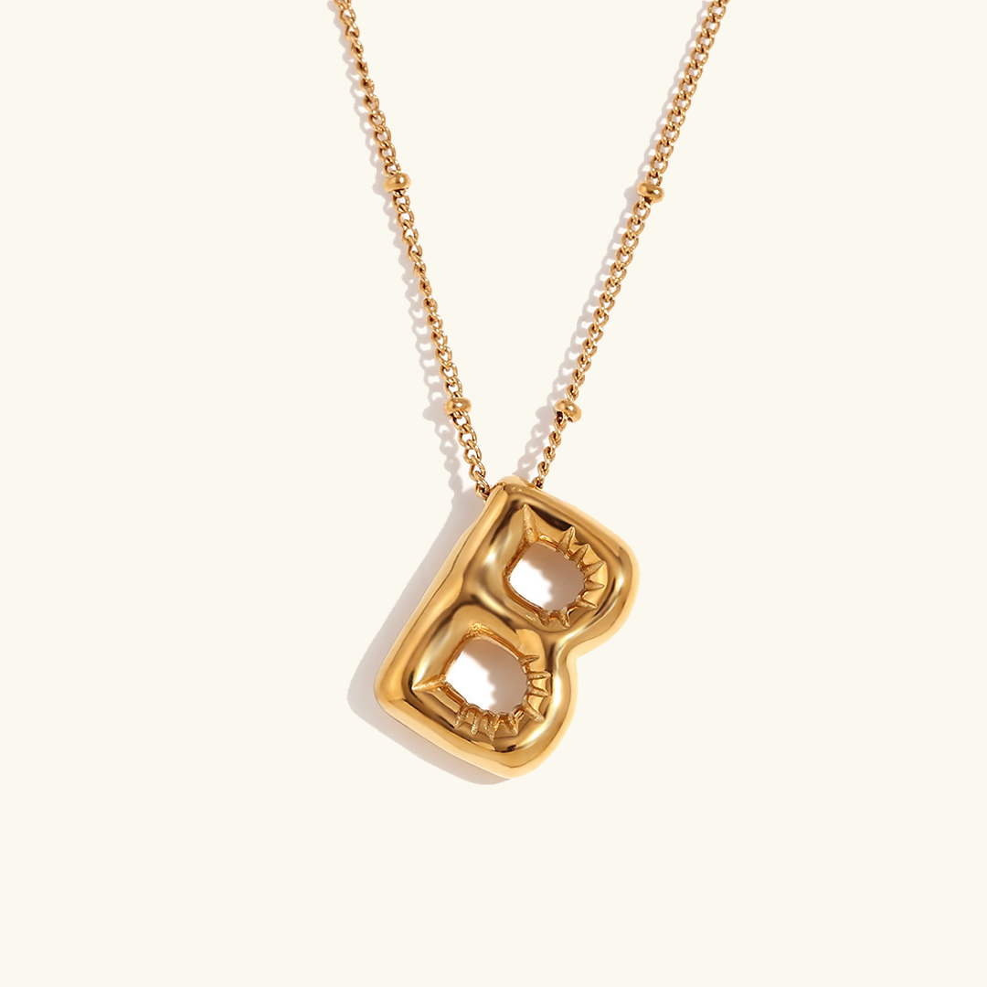 Balloon Initial Serenity Necklace