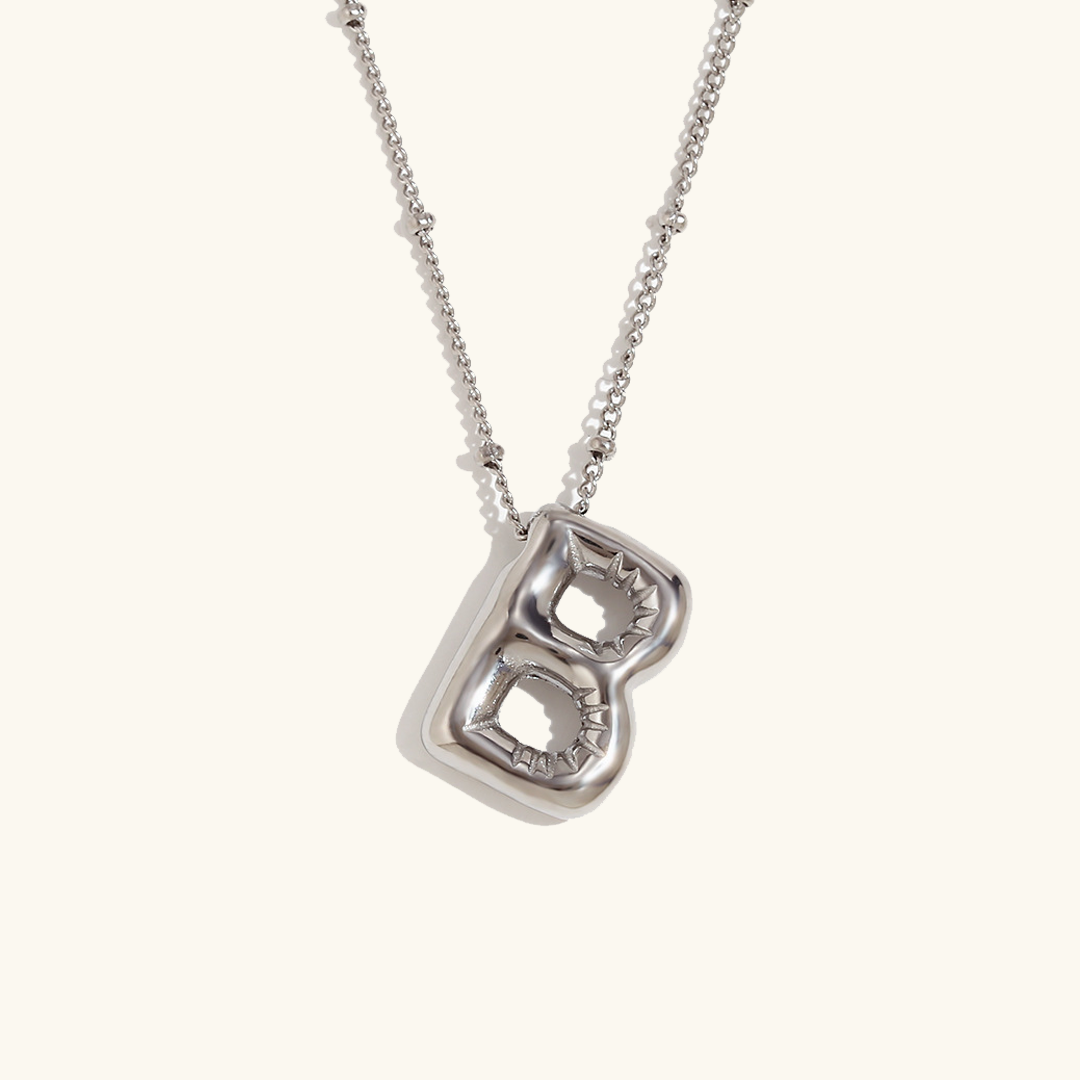 Balloon Initial Serenity Necklace