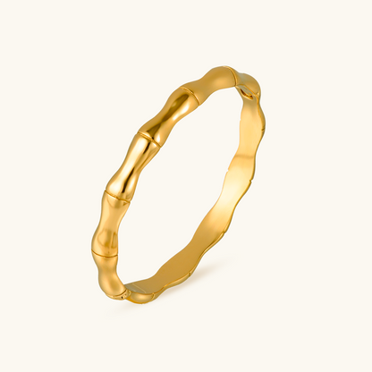 Bamboo Bangle Bracelet  - Gold