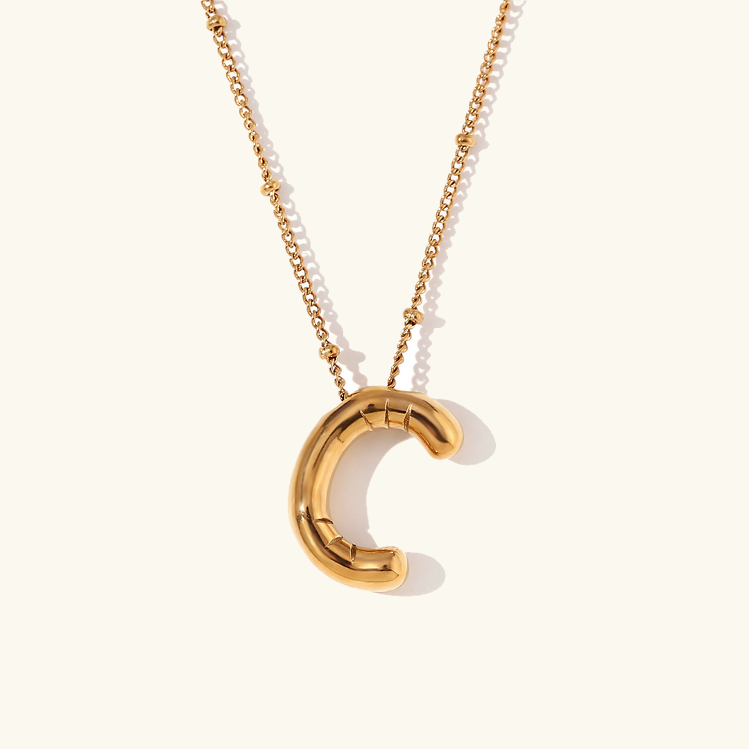 Balloon Initial Serenity Necklace