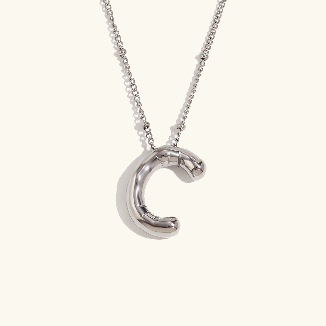 Balloon Initial Serenity Necklace