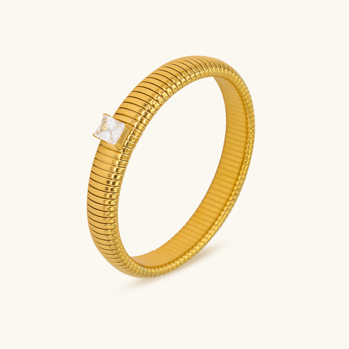 Bracciale in pietra spessa - Oro