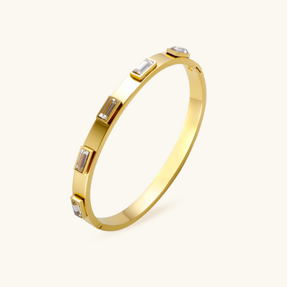 Cubic Stone Bracelet - Gold