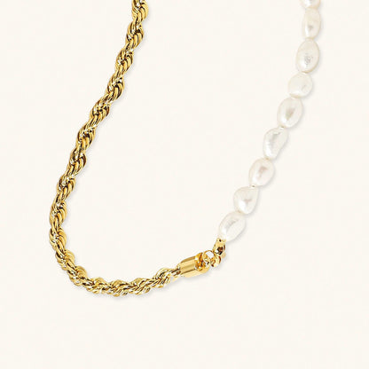 Collana di perle in oro Dualia