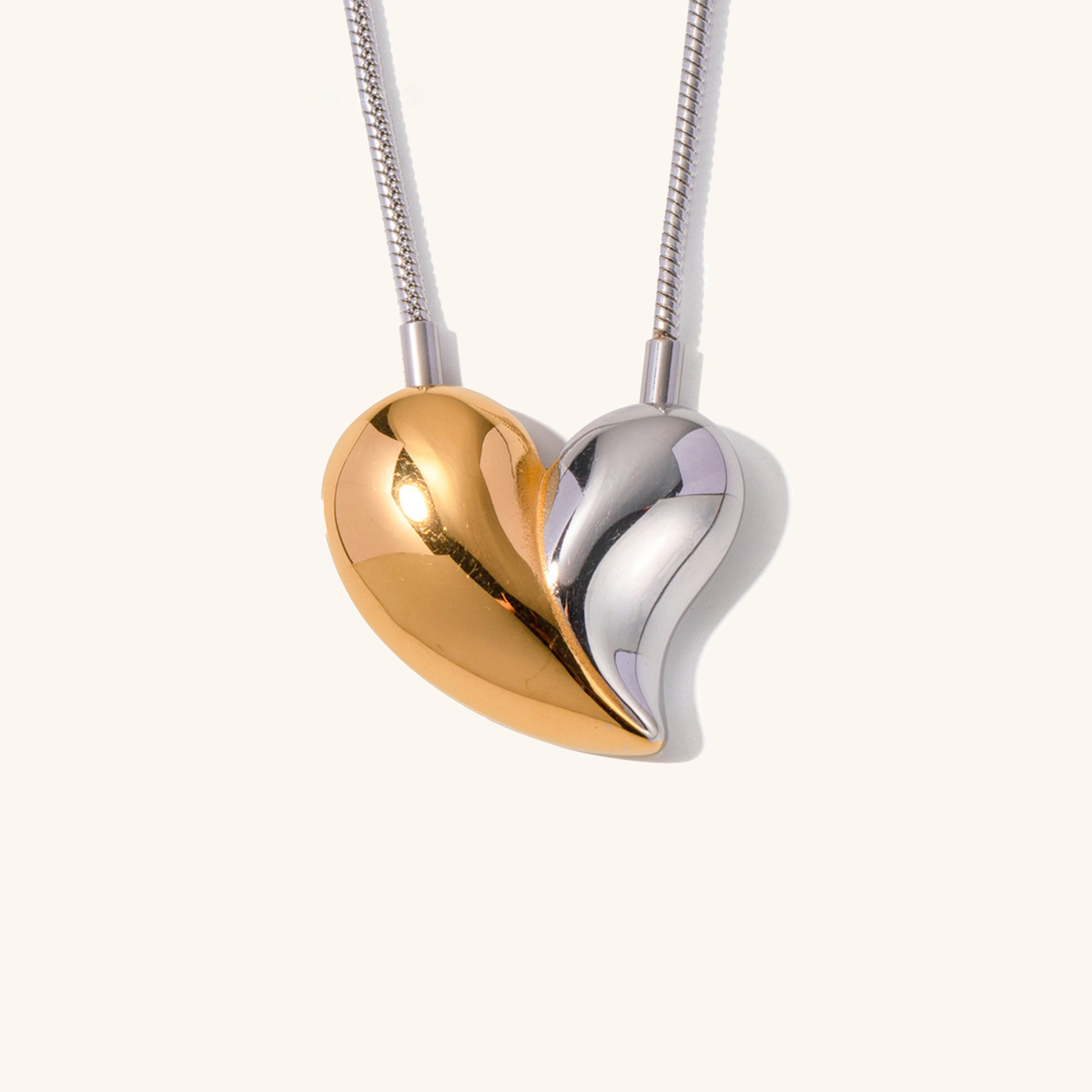 Collana a forma di cuore bicolore Dorothea