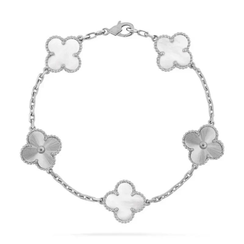 Charm Motif Bracelet | Silver/White