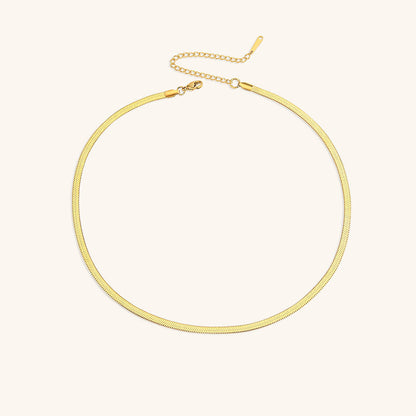 Elizabeth Gold Herringbone Necklace