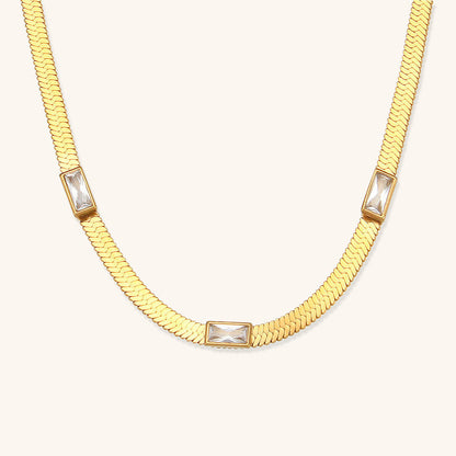 Collana Eve Herringbone in oro