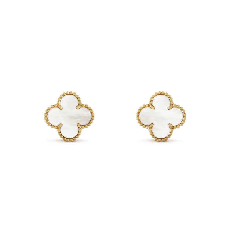 Charm Earring | Gold/White