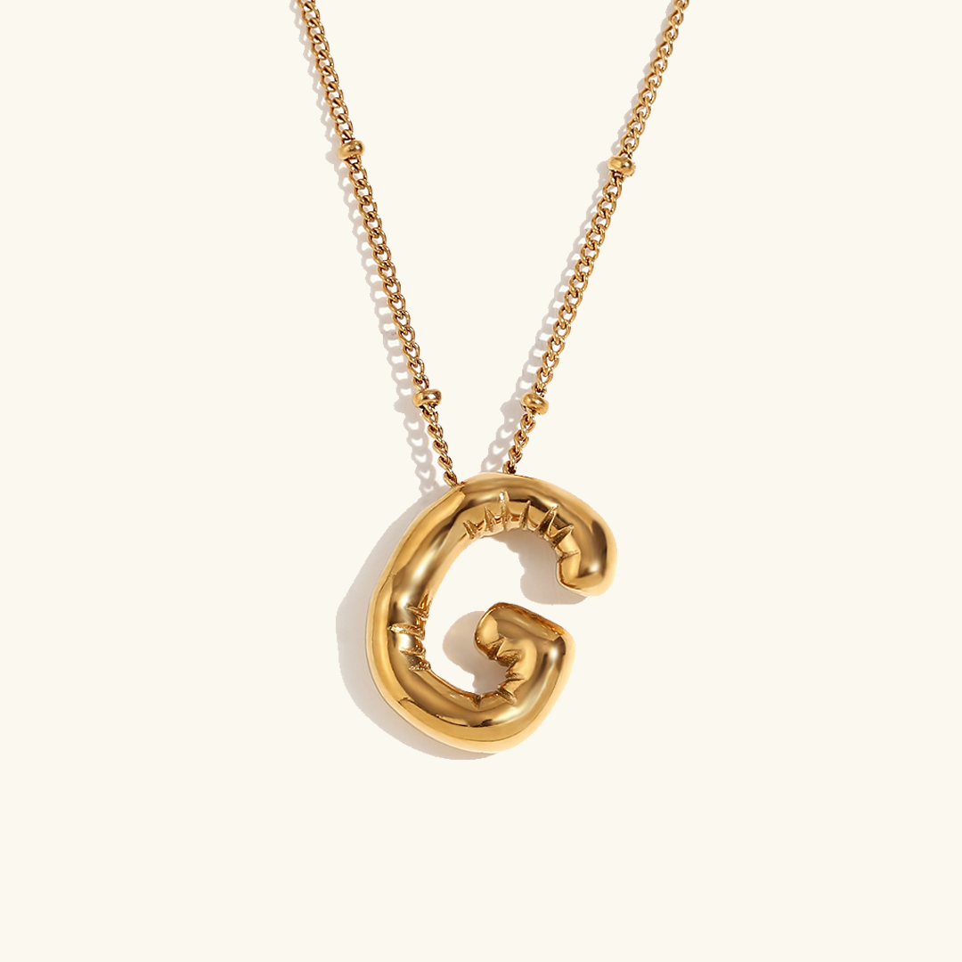 Balloon Initial Serenity Necklace