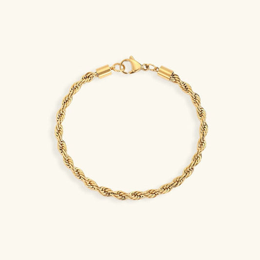 Gigi Rope Chain Gold Bracelet