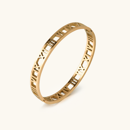 Hollow Numerals Bracelet - Gold