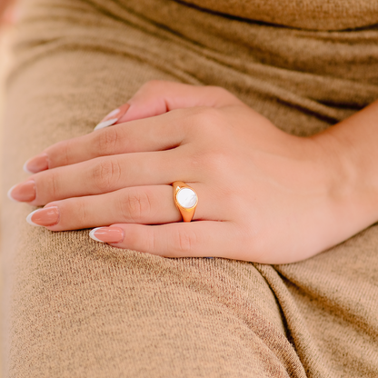 Anello in madreperla oro