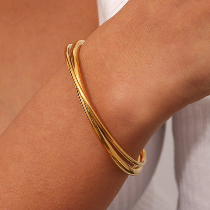 Bracciale Rianne in oro a strati