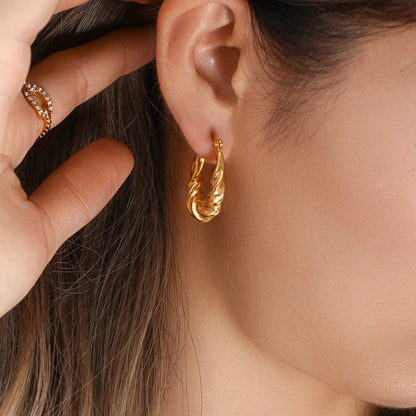 Adaline Twist Drop Earrings