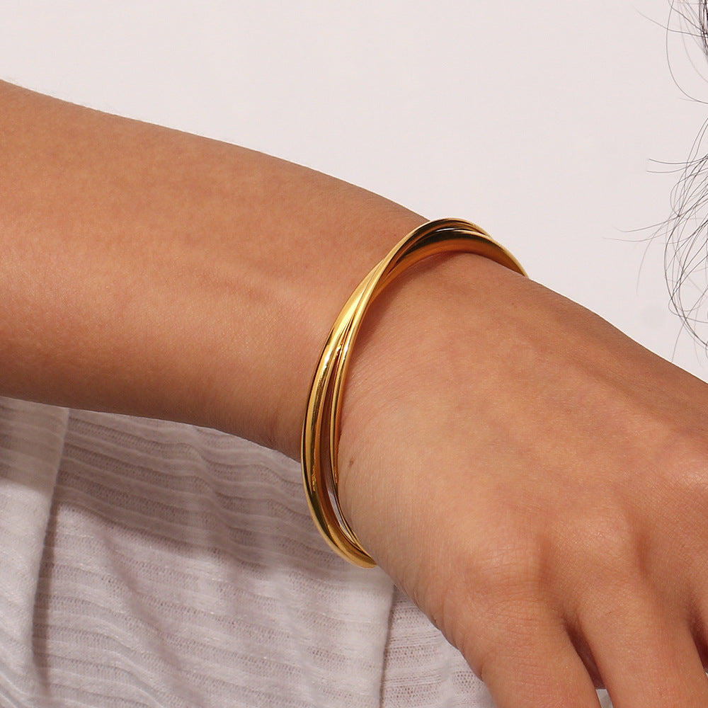 Bracciale Rianne in oro a strati