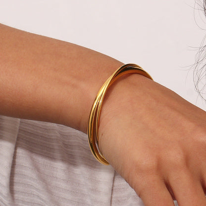 Bracciale Rianne in oro a strati