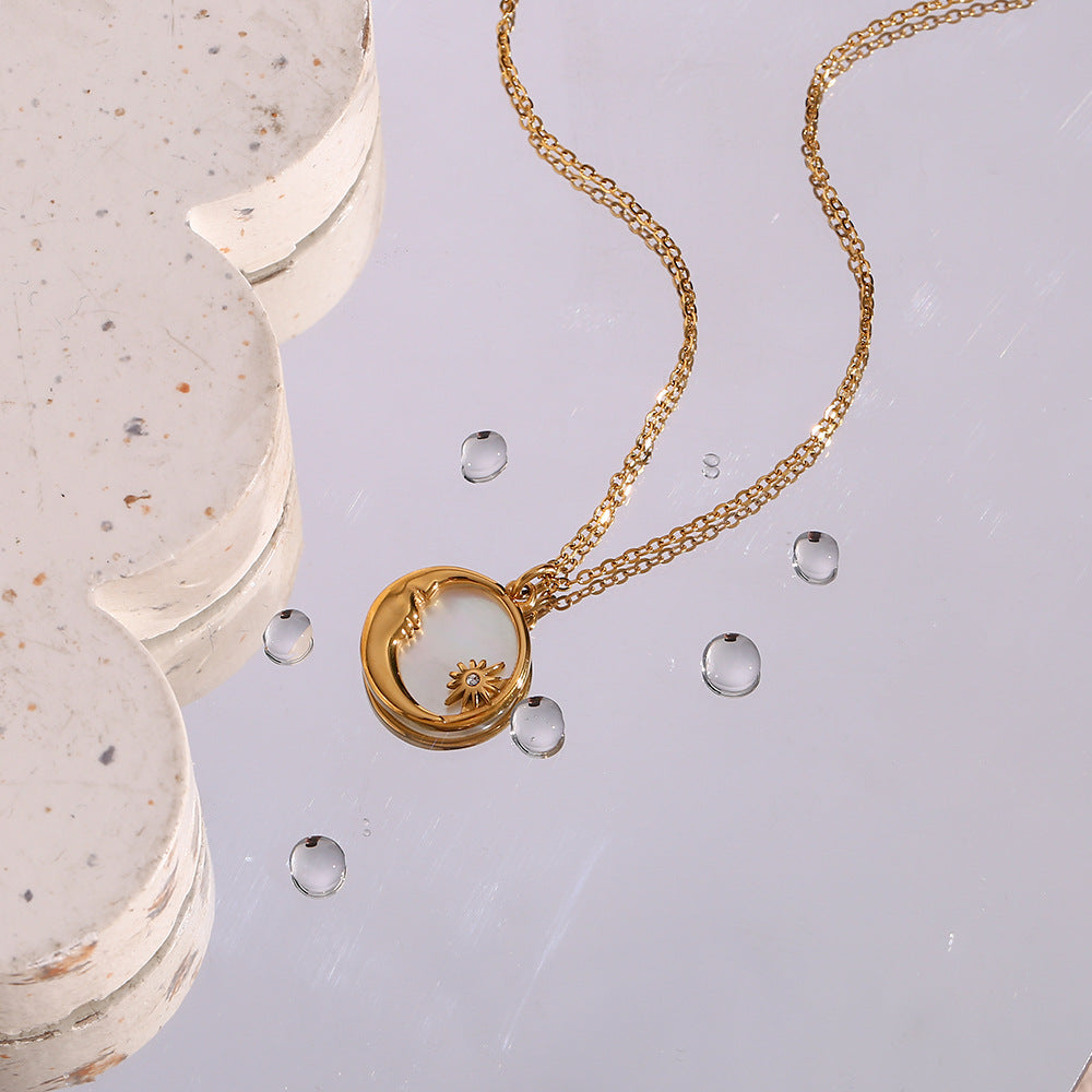 Collana Evangeline Lunar Gold