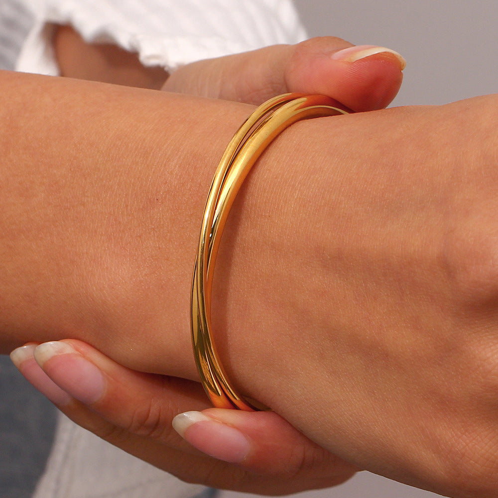 Bracciale Rianne in oro a strati