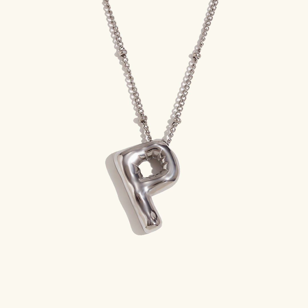 Balloon Initial Serenity Necklace