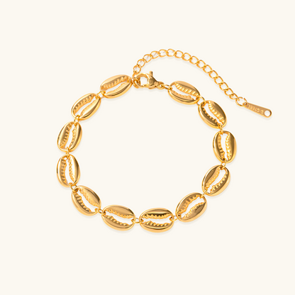 Bracciale a maglie di conchiglia - Oro