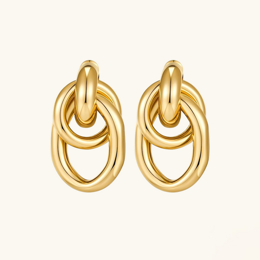 LOVE GEOMETRIC DROPLET EARRINGS