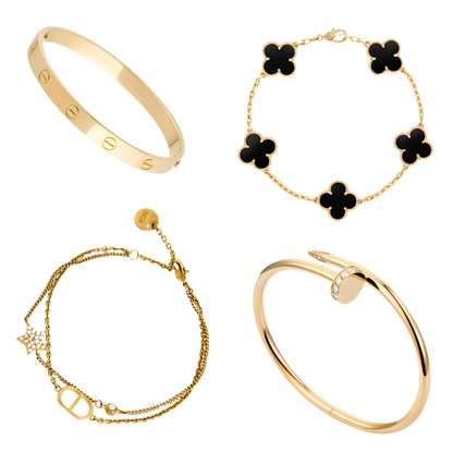 Charm Stackable Set | Gold/Black