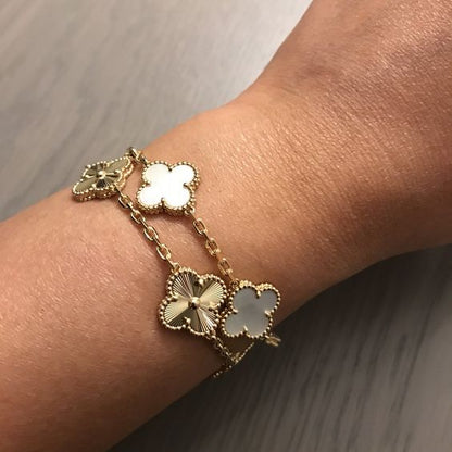 Charm Bracelet | Gold/White