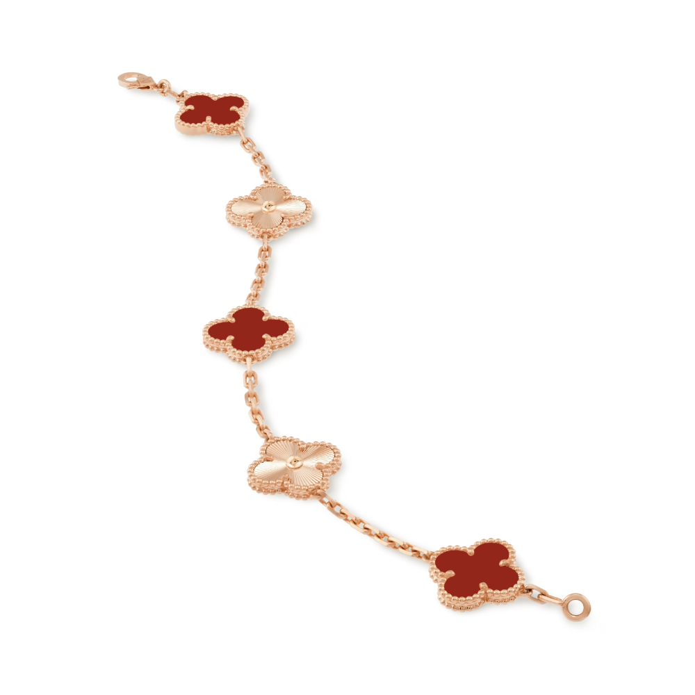 Charm Motif Bracelet | Red/Rosé